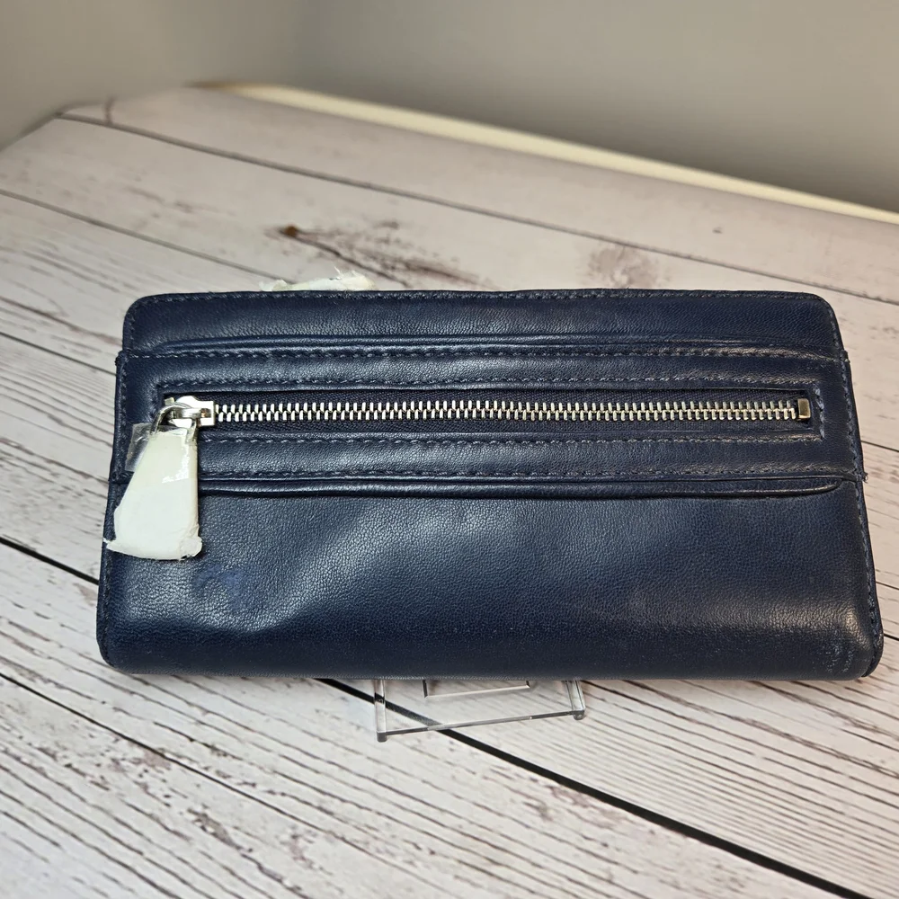 Michael Kors Navy Blue Leather‎ Wallet